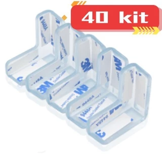 Kit 40 Protetores Quina De Mesa Em Silicone Com Adesivo Para Móveis Quarto Cozinha Promoção em Oferta na Shopee