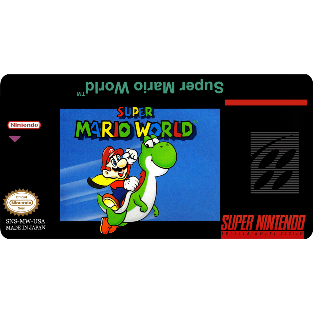 Kit com 5 Labels Etiquetas Adesivas Para Cartucho Fita de Super Nintendo Snes - Frente e Verso