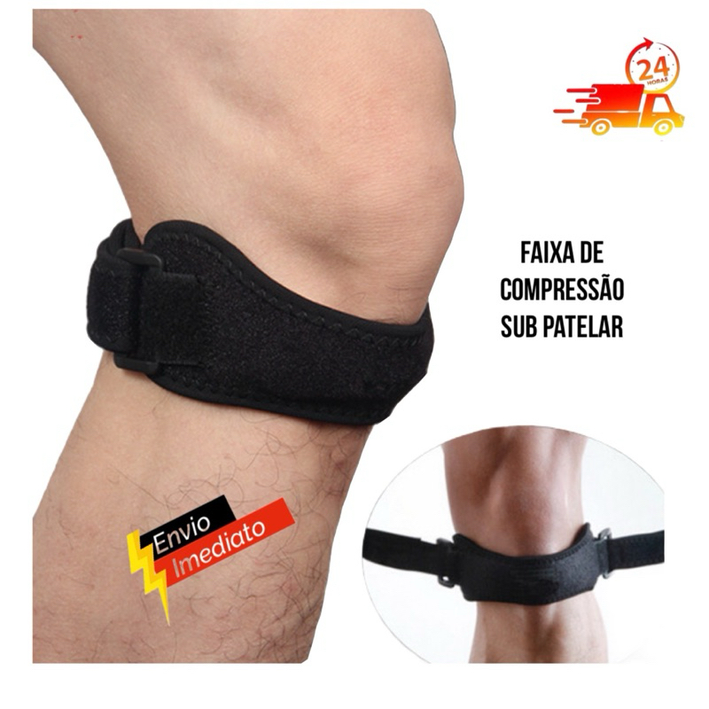 Faixa Tira Sub Patelar Joelho Tendinite Patela Hidrolight Joelheira Esporte Ajustável