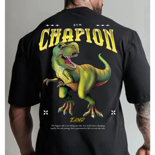 Camiseta Masculina Oversized Academia Ramon Chapion Acre Camisa Longa Treino Novo