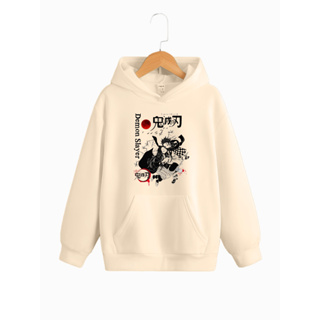Moletom Canguru Com Capuz Anime Demon Slayer Kimetsu no Yaiba Blusa De Frio Masculina Feminina Algodão