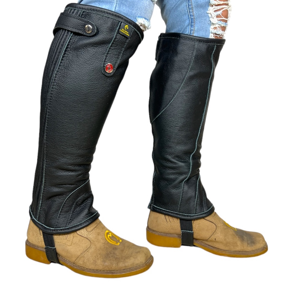 Par De Perneira Mangalarga Country De Couro Premium Masculina E ...