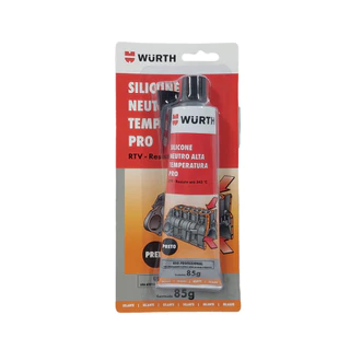 Cola Silicone Preto Alta Temperatura Automotivo Wurth 85g