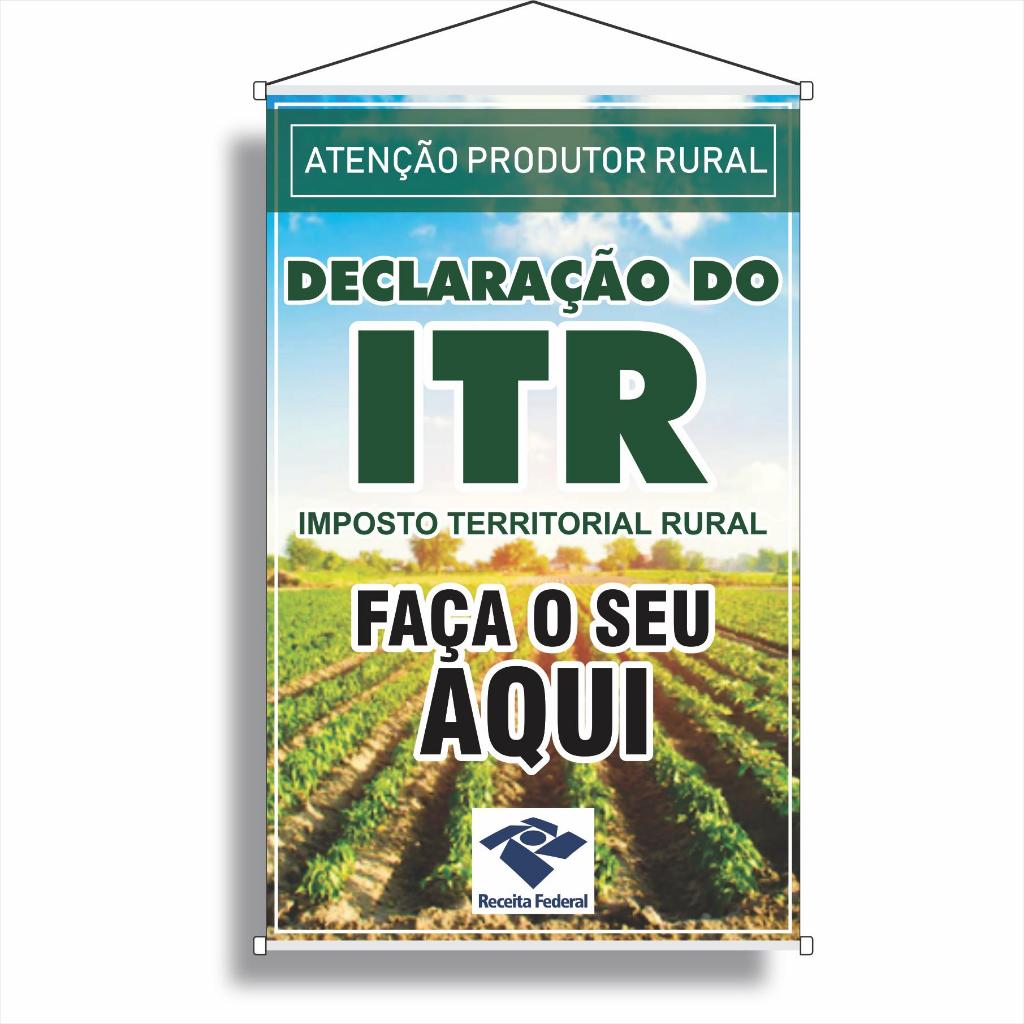 Banner declaração do ITR Impresso 1mx63cm | Shopee Brasil