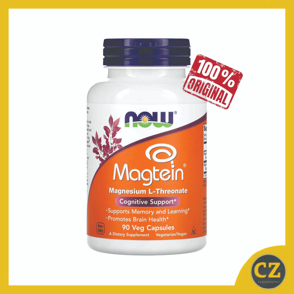 Magtein Magnésio L-Treonato (90 Cápsulas) - Now Foods