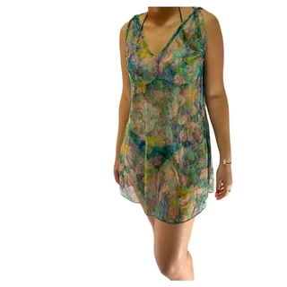 Saida De Praia Camisa Vestidinho Transparente Tule Levinho Leve