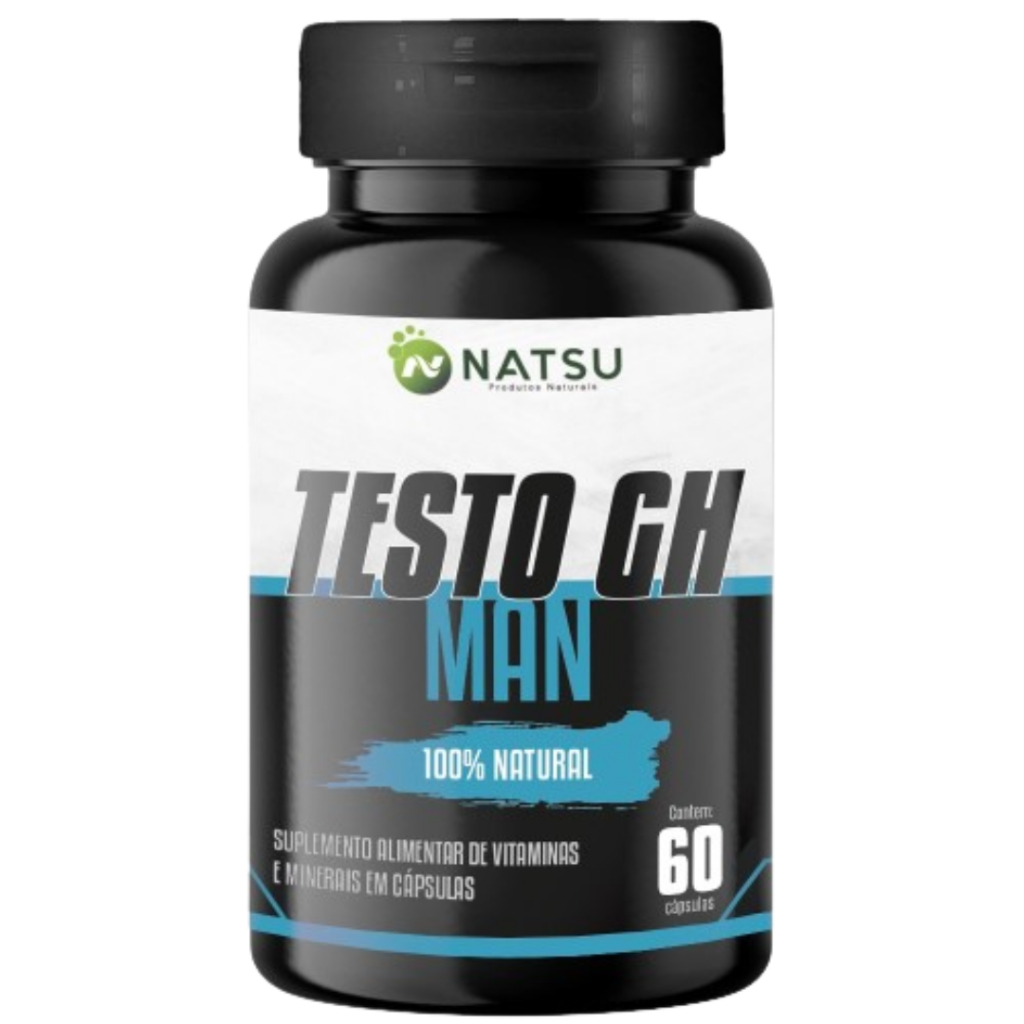 TESTO-GH Power Man 60 Capsulas - NATSU Suplemento Vitaminico Produto ...