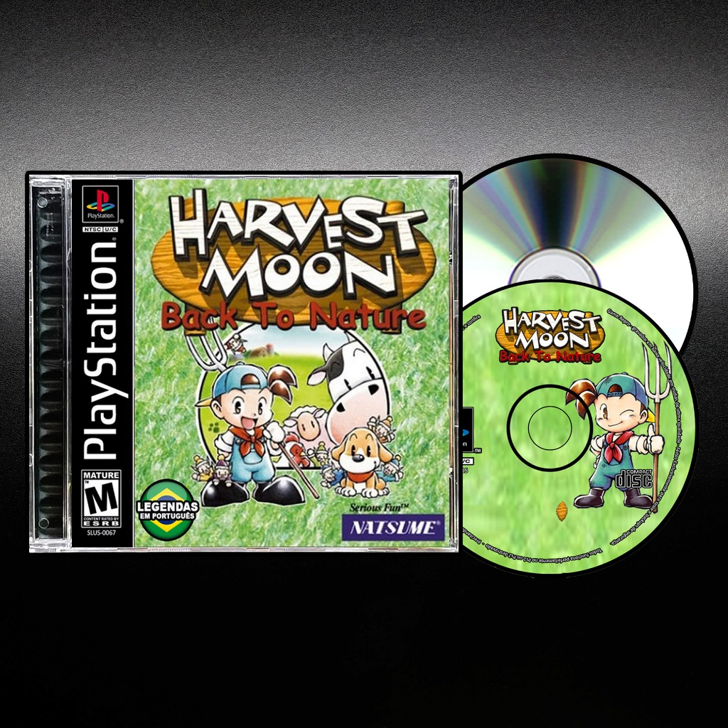 Harvest Moon - Back to nature - Português - Repro / Retro Ps1 / Psx / Patch Retro CD Game Play 1