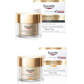 Creme Facial Eucerin Hyaluron-Filler Elasticity Noite e Dia FPS30 - 50ml