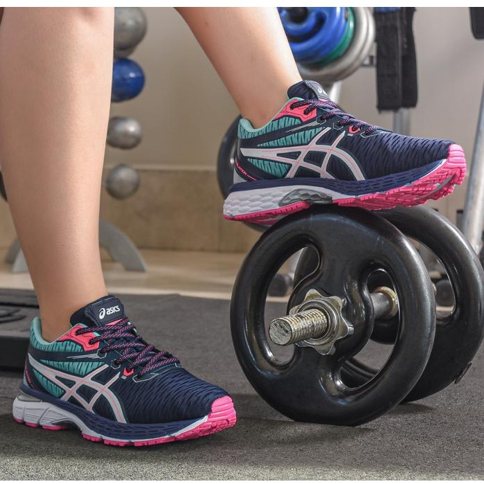 Tênis Asics Feminino de Treinar e Academia com Solado Amortecimento ideal pra Caminhada,Dia a dia,passeio viagens
