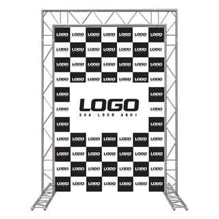 Painel Backdrop Banner Festa Eventos Em Lona Reforçado Com Ilhós