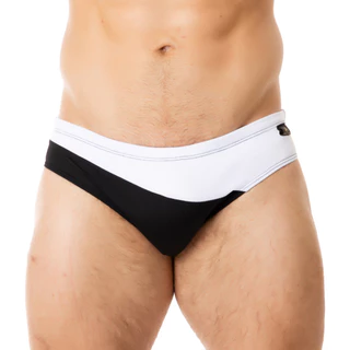 Sunga slim bicolor slip cavada forrada Fashion Power cores diversas
