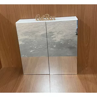 Armário Suspenso Com 2 Portas Com Espelho - 60x60x15cm