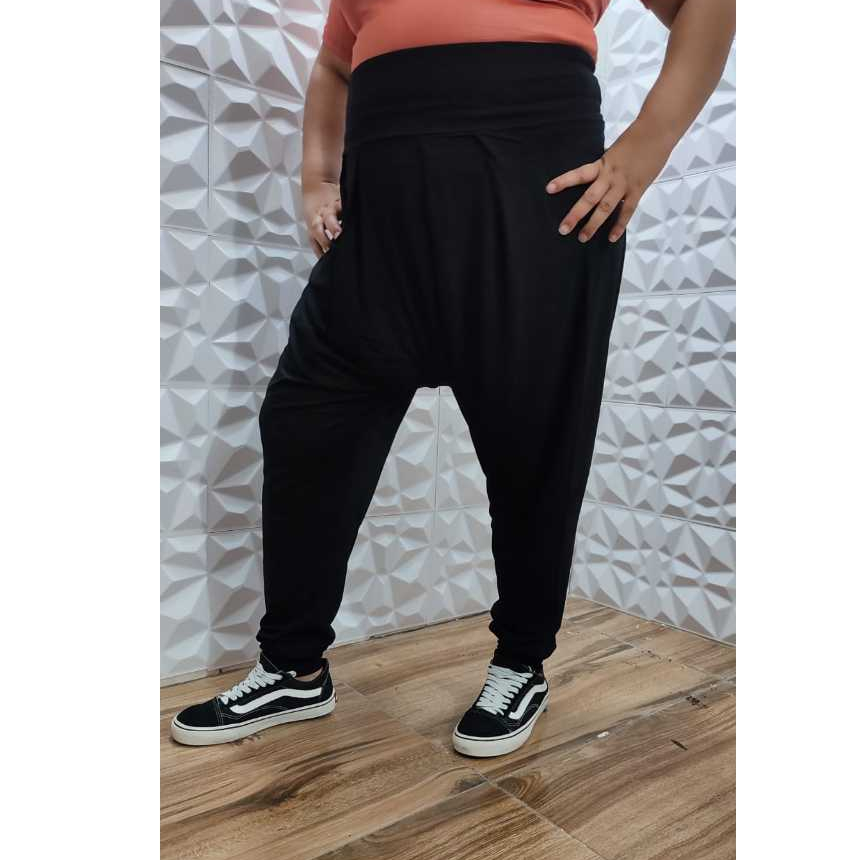 Calça Saruel Feminina Plus Size Shopee Brasil