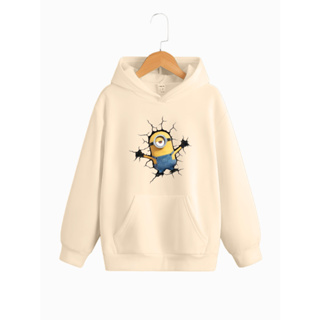 Moletom Moda Canguru Com Capuz Filme Desenho Minions Blusa Masculina Feminina Algodão