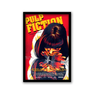 Quadro Decorativo Pulp Fiction Tarantino 60x40cm C/ Moldura