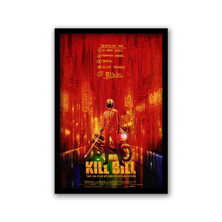 Quadro Decorativo Kill Bill Tarantino Filme 60x40cm C/ Moldura