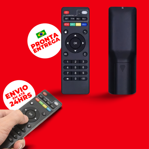 Télécommande De Remplacement Pour Box Android TV (MXQ, H96, T95, X96...) - Sans Fil - Noire