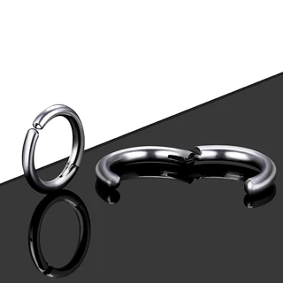 Brinco Falso De Pressão Argola Articulada Aço Inox