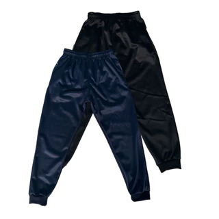 Kit 2 Calças Infantil Juvenil Preta e Azul Escola Inverno Chimpa Flanelado Jogger Tamanho 02 Ao 16