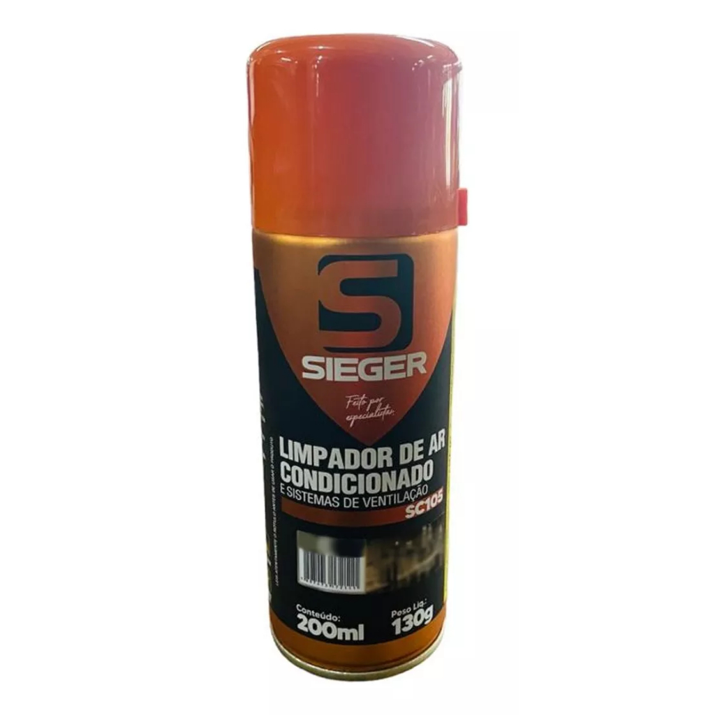 Higienizador Limpa Ar Condicionado Sieger Air Spray Higienização 200ml Fragrância