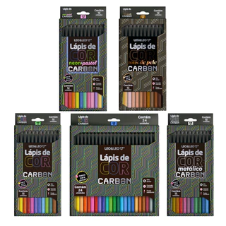 Lápis de Cor Carbon 12 / 24 Cores - Leo e Leo LEO&LEO