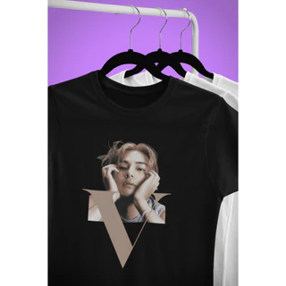 Camiseta V BTS Taehyung V Algodão Unissex