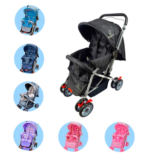 Carrinho Bebê Passeio Menina Menino Reclinável Berço Alça Reversível com Mosquiteiro Bamboo + Bolsa