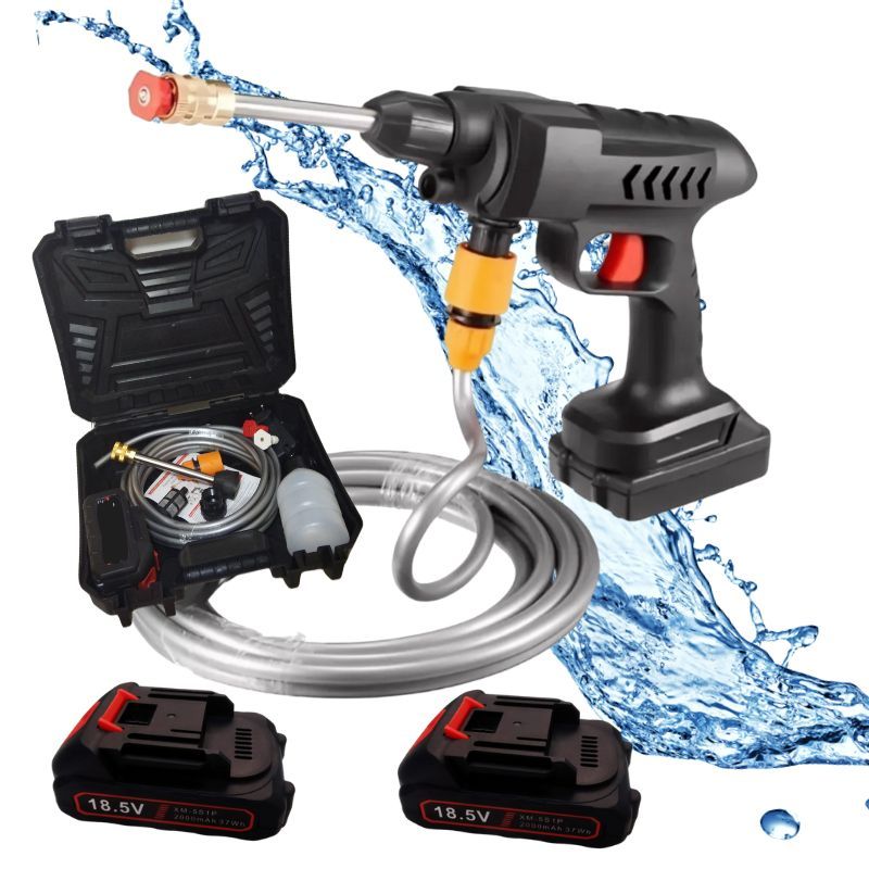 Lavadora de Alta Pressão Portátil 2 baterias Recarregável Para Carros E Jardins Linha Premium Pistola Lava Jato Profissional