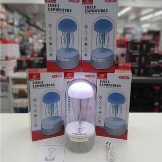 Caixa De Som Bluetooth Agua-Vivas Kapbom KA-8587 Com LED