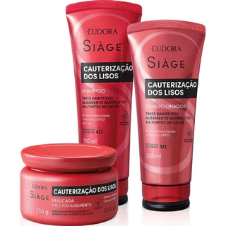 Kit Siàge Cauterização dos Lisos: Shampoo 250ml + Condicionador 200ml + Máscara Capilar 250g