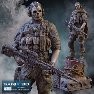 miniatura Call of Duty GHOST action figure