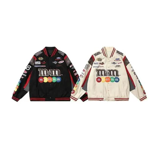 Jaqueta M&M Bordado Unissex Bomber Racing