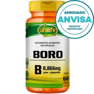 Boro 8,866mg Por Cápsula - 60 Cápsulas - Unilife Vitamins