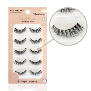 cartela de cílios postiços premium com a base em gel transparente