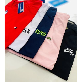 Kit 03 camisetas lisa casual masculina 100% algodão (variadas)
