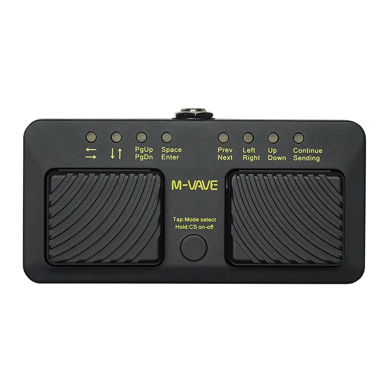 M-VAVE Cube Turner Pro Pedal sem fios para virar a página Pedal silencioso para virar a página Pedal USB BT recarregável para iPhone e Android