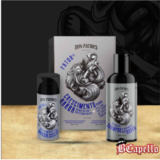 KIT PARA CRESCIMENTO DE BARBA DO ALCIDES SHAMPOO + ATIVO