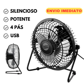 Mini Ventilador de Mesa USB Portátil Potente Pequeno Silencioso Carro Viagem Notebook