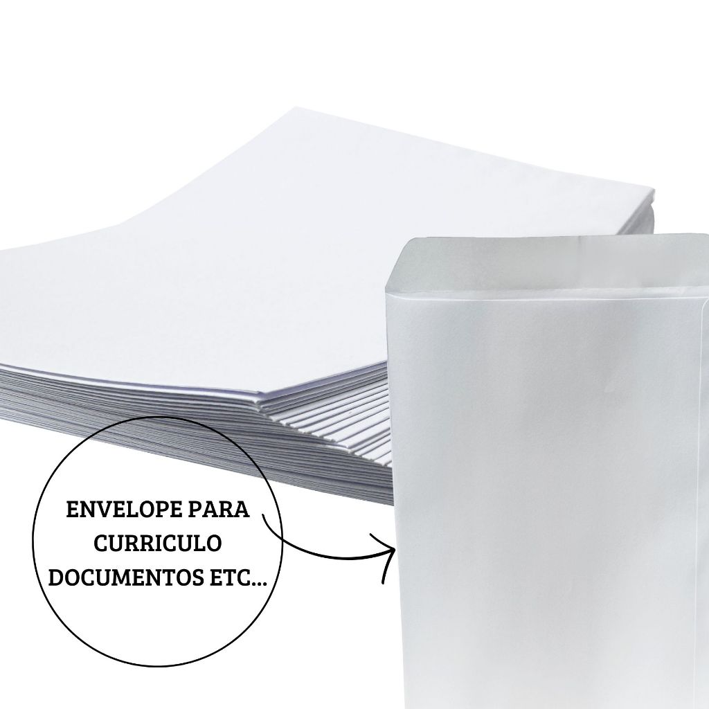 10 UNIDADES ENVELOPE BRANCO PARA A4 FORONI PAPELARIA ESCRITORIO ...