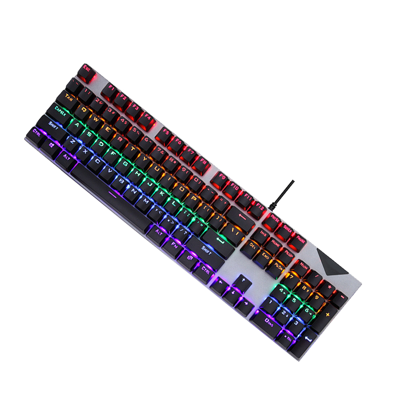 Teclado mecânico verdadeiro Teclado para jogos RGB 30 modos de luz