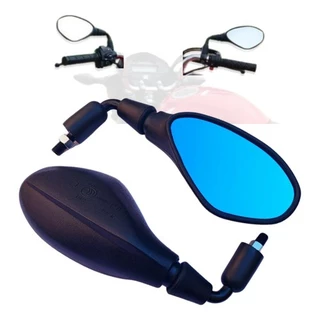 Retrovisor Bmw F800 Haste Curta Rebaixada 90° Convexa Honda Lente Azul em Oferta na Shopee