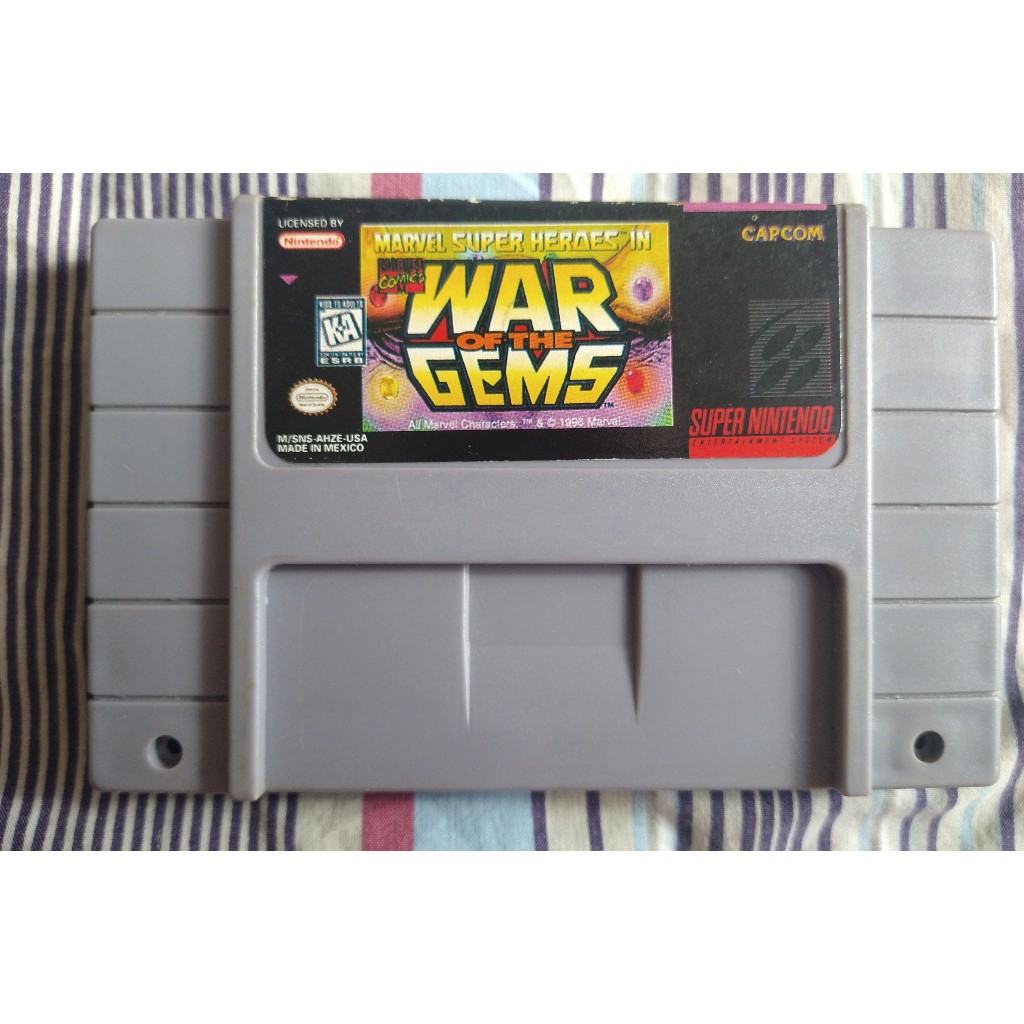 marvel super heroes in war of the gems - cartucho para super nintendo
