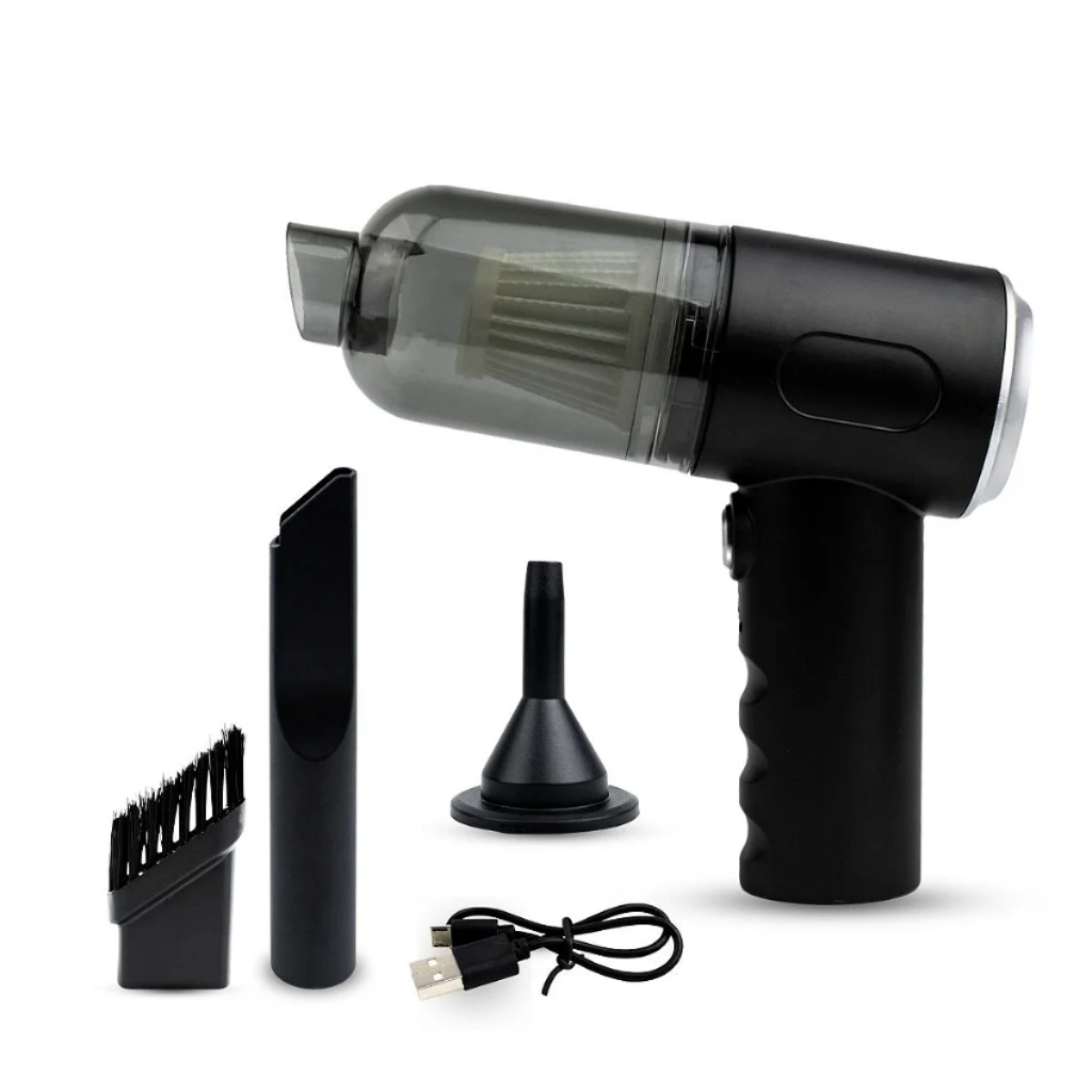 Mini Soprador Aspirador De Pó 3em1 Usb Portátil Recarregável