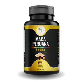 Maca Peruana Negra + Potente %100 Pura (120 Cáps) - Fits Life *