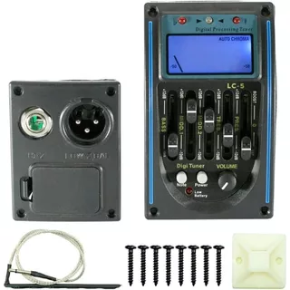 Captador Pré Equalizador 5 Bandas P/ Violão Lc-5 Afinador em Oferta na Shopee