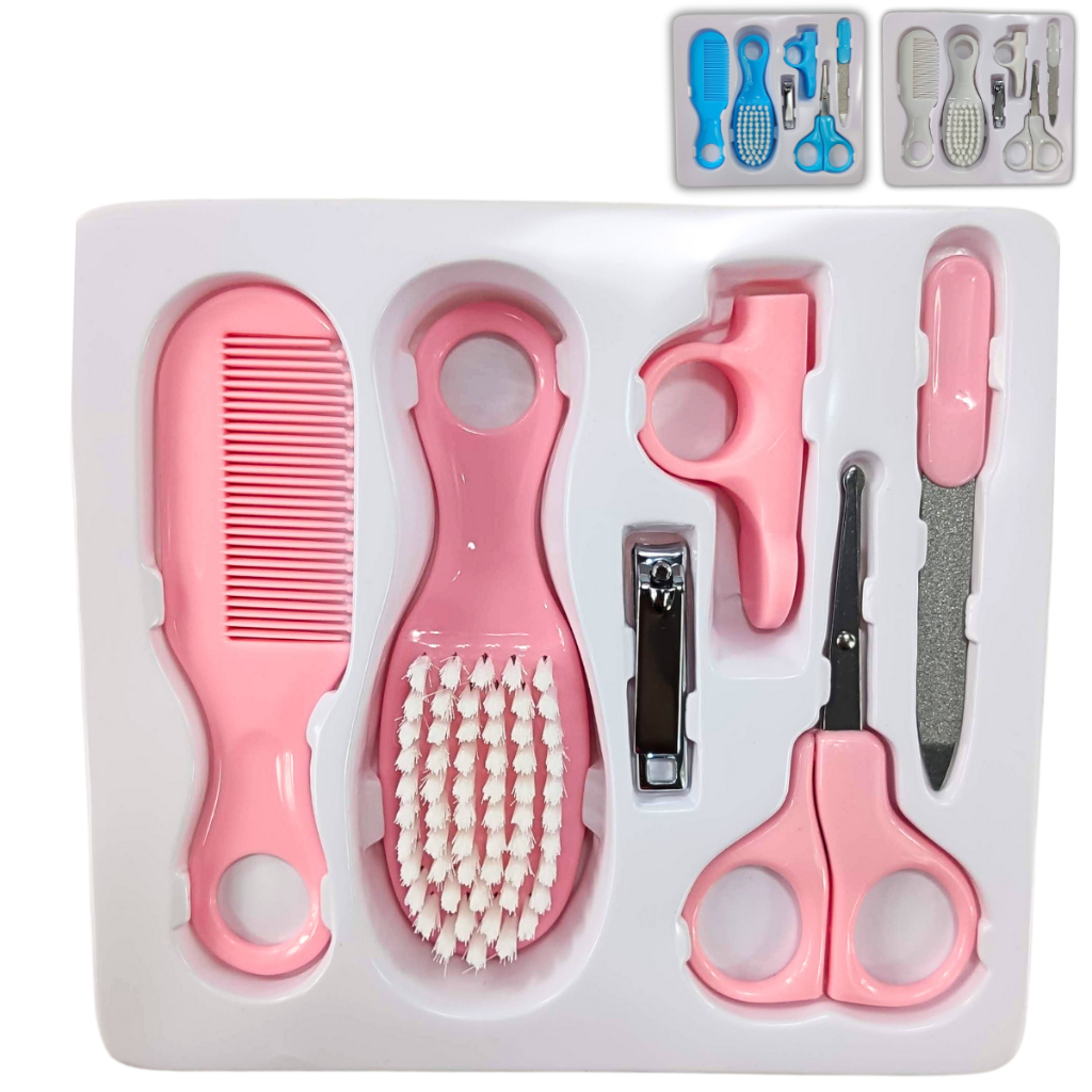 Kit 6 Peças Higiene do Bebê - Escova de Cabelo de Bebê, Pente de Cabelo ...