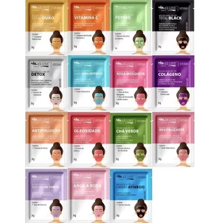 KIT Com 15 unidades Máscara Facial Peel Off Max Love 8g - Enviar estilo aleatório