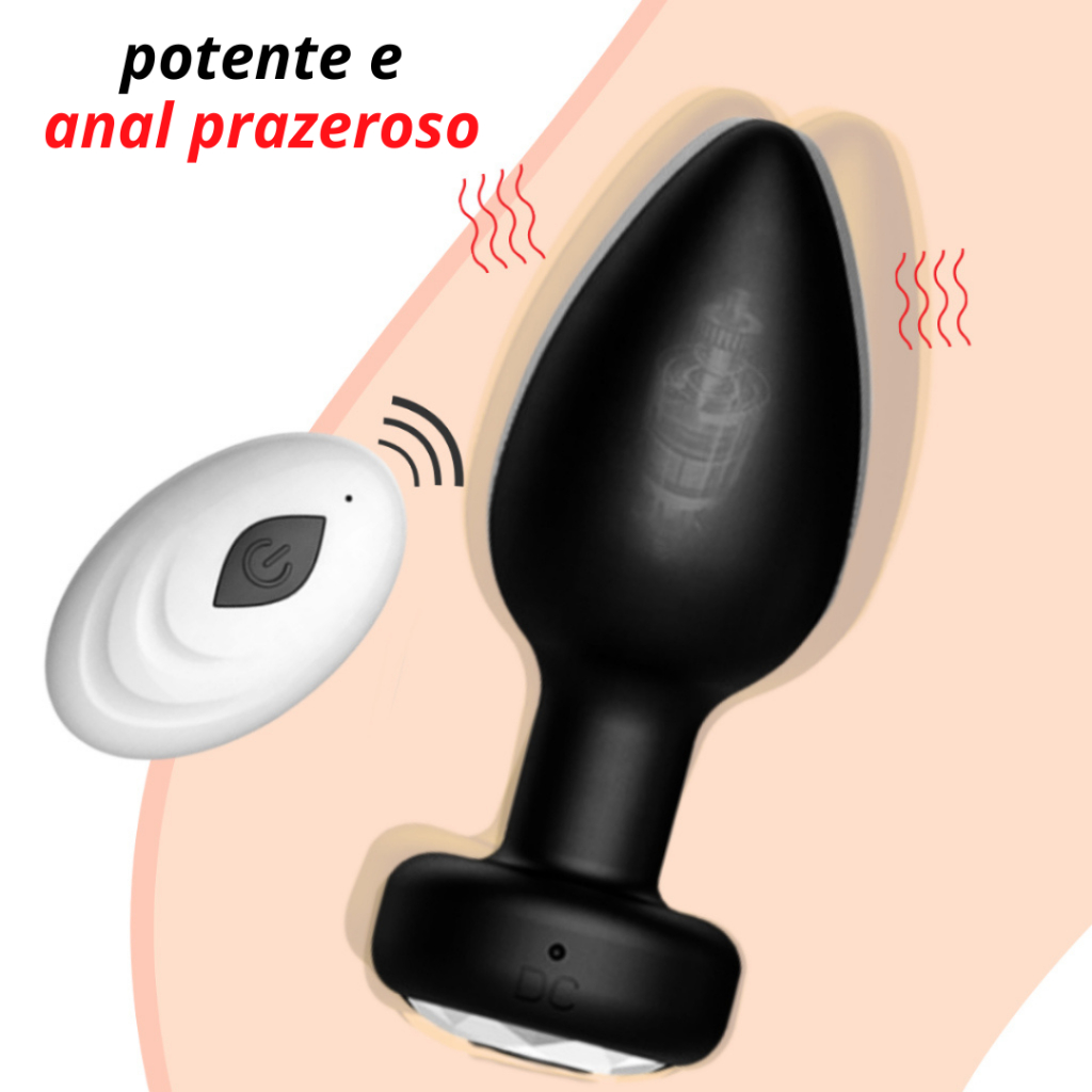 Vibrador Plug Anal com CONTROLE REMOTO Estimulador Anal para Sexo Anal Cu |  Shopee Brasil