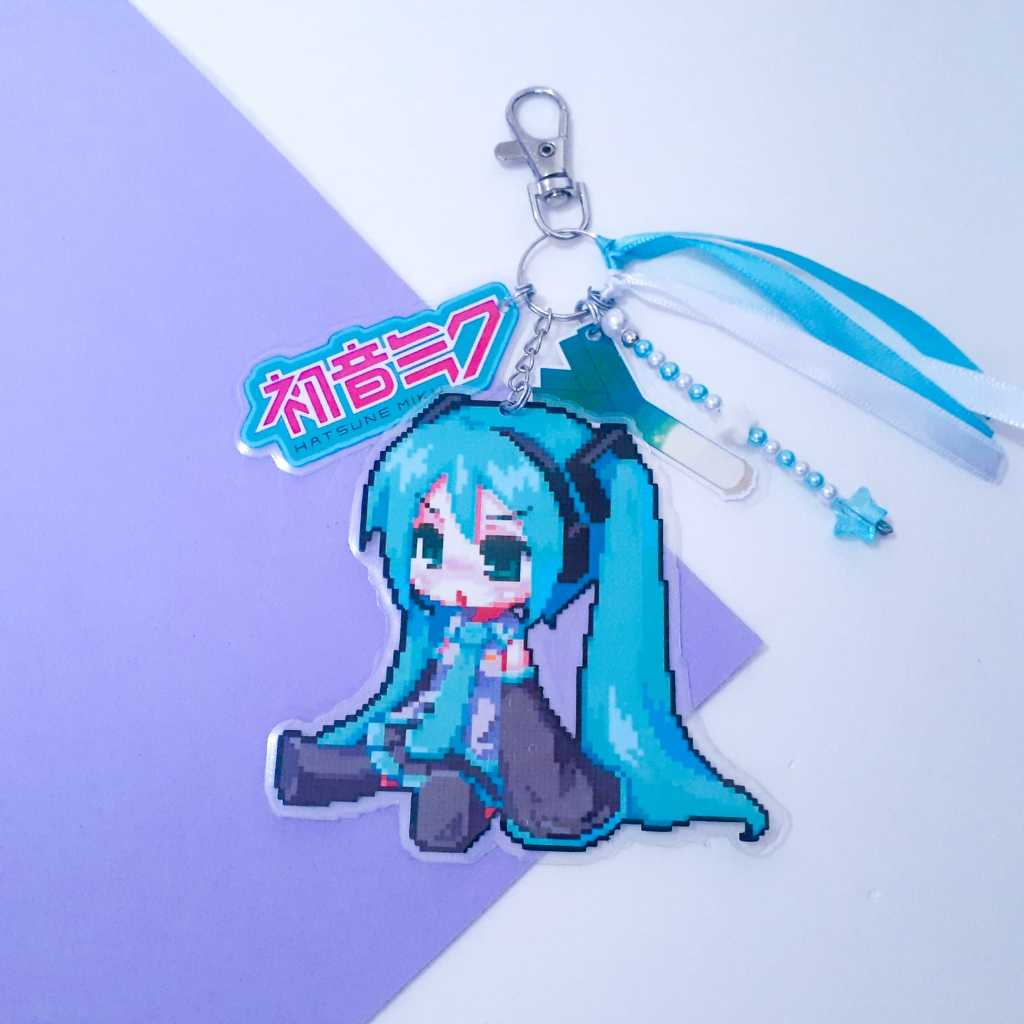 Chaveiro Artesanal Hatsune Miku Vocaloid